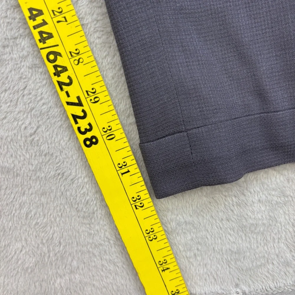 Christian Dior Dress Pants Mens 40x32 Gray Pleated Cuffed Wool Slacks Luxury 90s